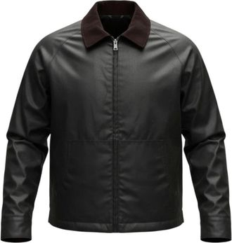 Brixtol Textiles Carter Waxed Jacket - Heren - Zomerjassen - Bruin - S - Katoen - Jassen