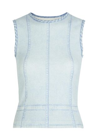 Rag & Bone Rag & Bone Mirimar Printed Stretch-cotton Tank - Blue - S (UK8-10 / S)