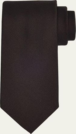 Tom Ford Mens Micro-Jacquard Silk Tie