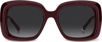 Tommy Hilfiger Occhiali da sole squadrati - Rosso