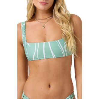 O'Neill Ziggy Geo Westwater Bikini Top in Green at Nordstrom, Size X-Large