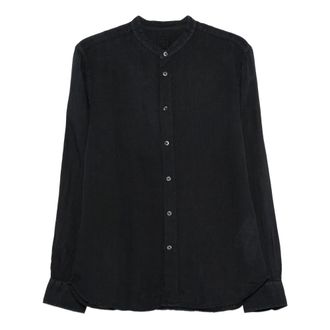 120% Lino 120% Lino, Casual Shirts, male, Blue, Size: 2XL Slim-fit Shirt