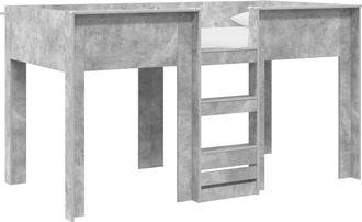 vidaXL Cama Litera Para Ni&ntilde;os Gris Concreto 100 X 200 Cm Vidaxl