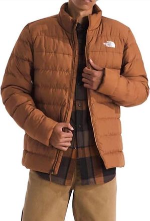 The North Face Aconcagua 3 Puffer Jacket In Burnt Umber