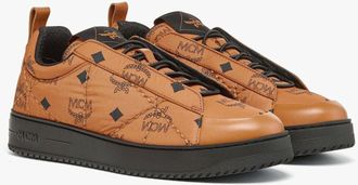 MCM Neo Terrain Lo Sneakers In Quilted Monogram Nylon