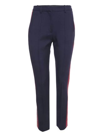 Victoria Beckham Wollen broek met streep - Blauw