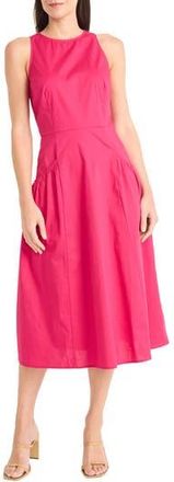 Maggy London Jewel Neck Gathered Dress in Vivacious at Nordstrom Rack, Size 18 (Similar To 16W)