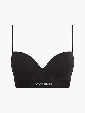 Calvin Klein Push Up Bralette - Embossed Icon - Calvin Klein - Black - Women - EU 75/E