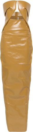Rick Owens Prong gown - women - Elastomultiester/Rubber/Cotton/Cotton/Elastane - 44 - Yellow