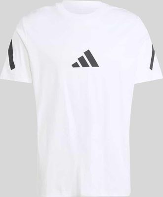 adidas Regular Fit T-Shirt aus reiner Baumwolle in Weiss, Gr&ouml;&szlig;e XXL