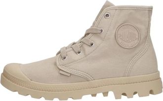 Palladium Pampa Hi - Dames - Veterlaarzen - Beige - 38 EU - Katoen - Schoenen