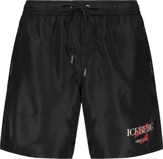 Iceberg Uomo, Costumi da bagno, Nero, XL, new