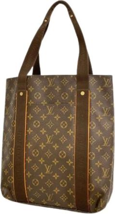 Louis Vuitton Pre-owned Tote Bags, female, Brown, Size: ONE SIZE Pre-owned Cabas Beaubourg Tote Bag