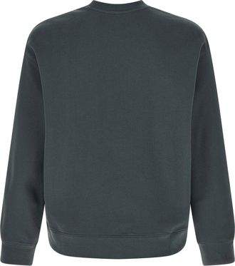 Maison Kitsun&eacute; Logo-Embroidered Sweatshirt - Gray
