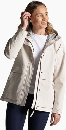 Craghoppers Womens Craghoppers Womens Maryam Waterproof Jacket - Cream - Size: 18