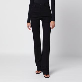 Balenciaga Black high-waisted cotton jeans