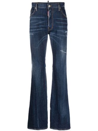 Dsquared2 mid-rise flared jeans - men - Cotton/Elastane - 44 - Blue