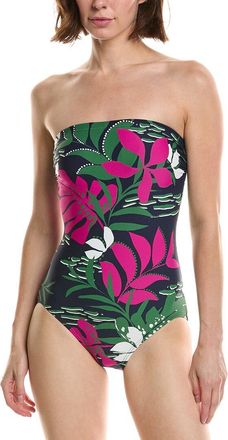 Carmen Marc Valvo Bandeau One-Piece