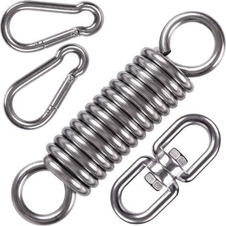 OEM Ganchos De Acero Inoxidable Para Sacos De Boxeo, Juego De Colgadores Para Hamacas Con Mecanismo De Resorte, Ganchos Giratorios Con 2 Mosquetones Para 