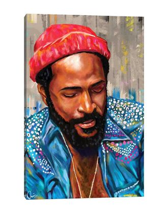 iCanvas Marvin Gaye By Crixtover Edwin Wall Art