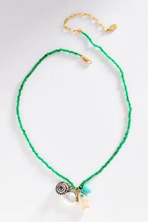 Clare Vivier Beaded Charm Necklace