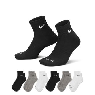 Nike Mens Everyday Plus Cushioned Training Ankle Socks (6 Pairs) in Multicolor | SX6899-965