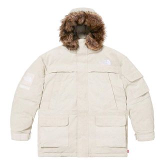 SUPREME x THE NORTH FACE FW23 Week15 Suede 600-Fill Down Parka Jacket Beige SUP-FW23-227