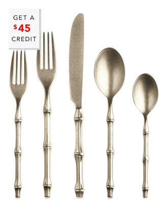 Mepra 5Pc Bali Flatware Set With $45 Credit