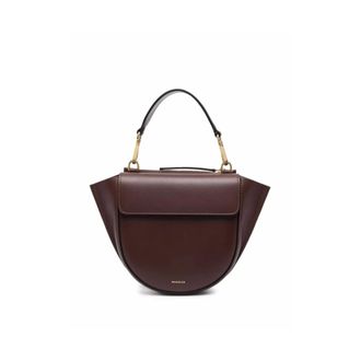 Wandler Handbags, female, Brown, ONE SIZE, Brown Leather Shoulder Bag with Logo