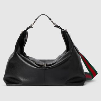 Gucci Brera Large Crossbody Bag, Black, Leather