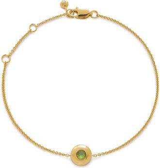 Monica Vinader 18kt yellow gold vermeil August Birthstone bracelet
