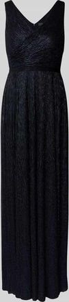 Vera Mont Abendkleid in Wickel-Optik in Dunkelblau, Gr&ouml;&szlig;e 40