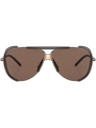 Giorgio Armani Occhiali da sole con montatura stile pilota - Effetto metallizzato