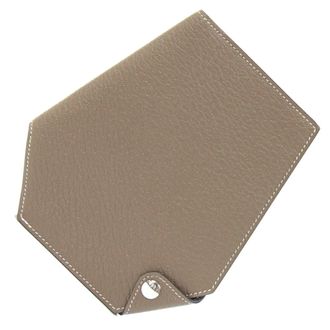 Herm&egrave;s Etoupe Gray Chevre Myzore Leather Wallet (Bi-Fold) (Pre-Owned)