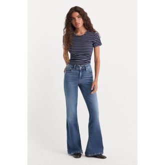 Good American Womens Soft Tech Good Petite Flare | Indigo, 3 Size 12 | Good American by Khlo&Egrave; Kardashian