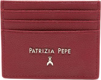 Patrizia Pepe leather cardholder - women - Viscose/Calf Leather - One Size - Red