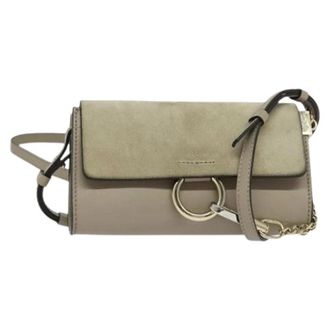 Chlo&eacute; Pre-owned Shoulder Bag - Dames - Pre-owned - Beige - Maat: ONE Size Su&egrave;de