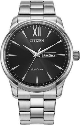 Citizen Classic Eco-Drive Bracelet Watch, 42mm in Silver at Nordstrom Rack