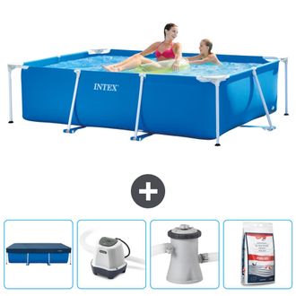 Intex Piscina Con Estructura Rectangular - 220x150x60 Cm - 5-piezas Scb53