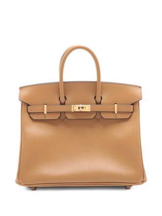 Herm&egrave;s 2023 Tadelakt Birkin Verso Retourne 25 handbag - Brown