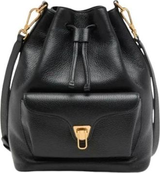 Coccinelle Tassen, Dames, Zwart, ONE Size, Leer, Beat Generation Bucket Bag