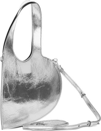 Coperni Borsa tote Baby Heart metallizzata - Grigio