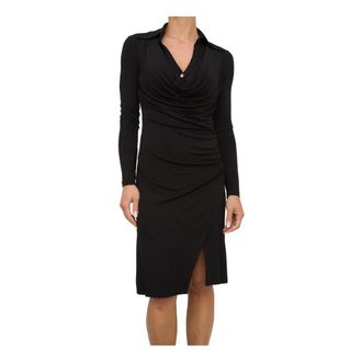 Pinko Midi Jurk voor Overdag - Dames - Casual kleedjes - Zwart - M - Kleedjes