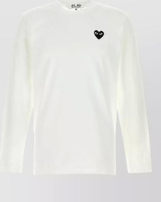 Comme Des Gar&ccedil;ons cotton crew neck long sleeve t shirt