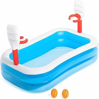Bestway Piscina Con Canastas 251x168x102 Cm 54122, Piscina Con Canastas 251 X 168 X 102 Cm 54122incluye Dos Pelotas Hinchables. -est&aacute; Fabricada Con Vinilo Res