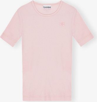 Ganni Pink T-shirt in - Size XXS Organic Cotton