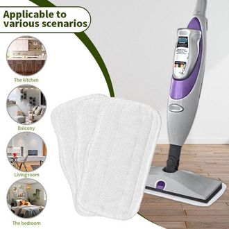 OEM Adecuado Para Recambio De Mopa De Vapor Shark S3101, S3111 Y S3250 Con Alfombrilla De Arrastre De Microfibra (3 Piezas)
