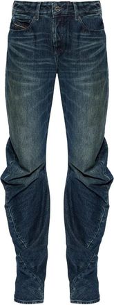 Diesel D-Twisty Jeans - Dames - Loose Fit Jeans - Blauw - W28 L32 - Katoen - Jeans
