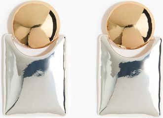 H&M Zweifarbige Ohrringe - Silber