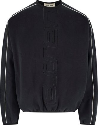 Fear of God Black Relaxed Fit Tonal Logo Sweater